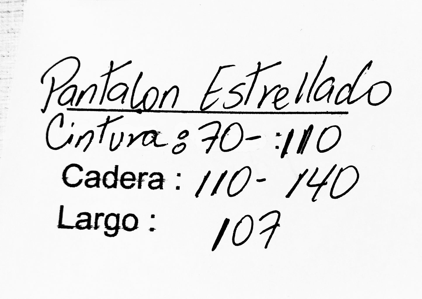 Pantalón Estrellado