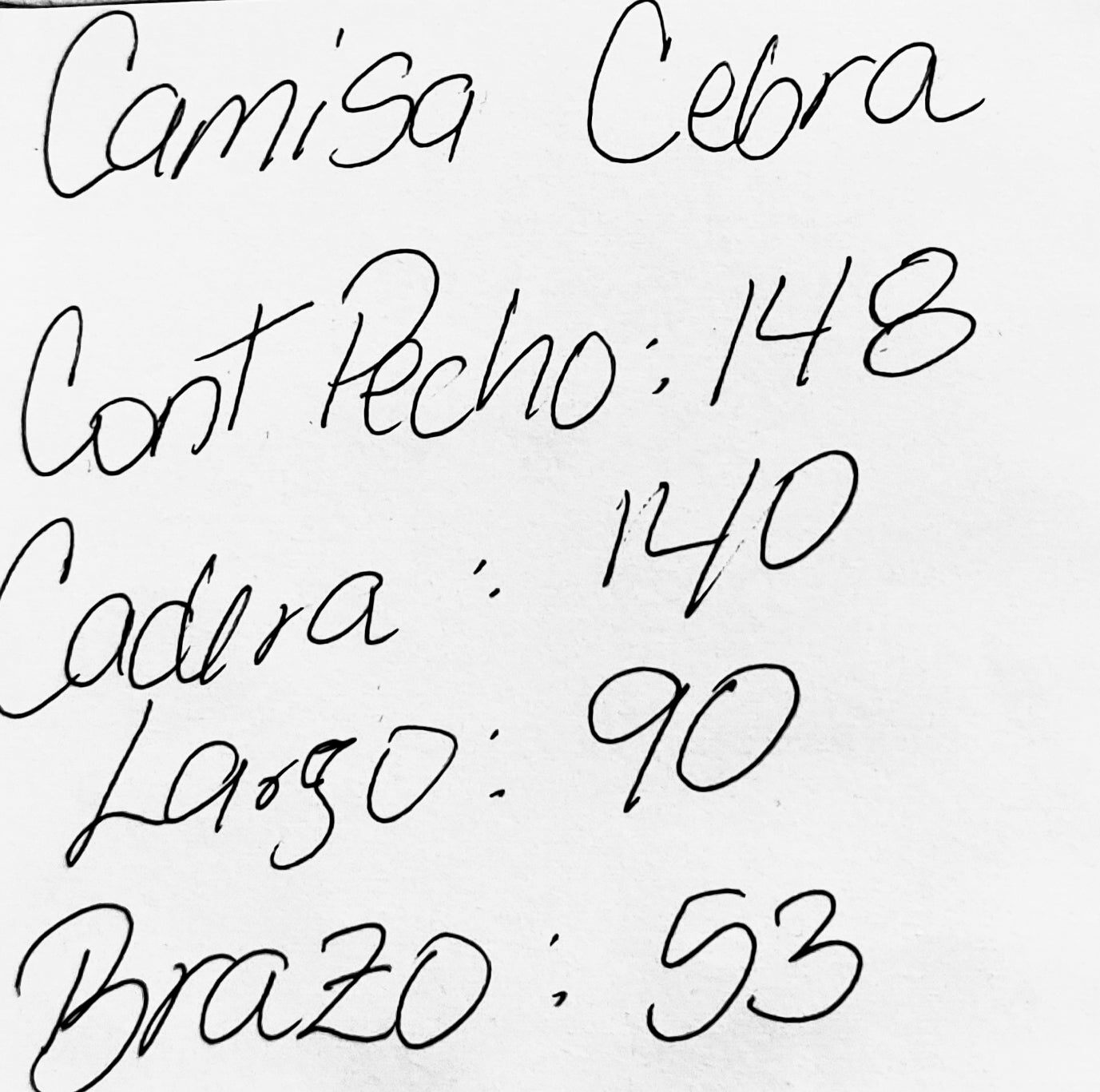Camisa Cebra