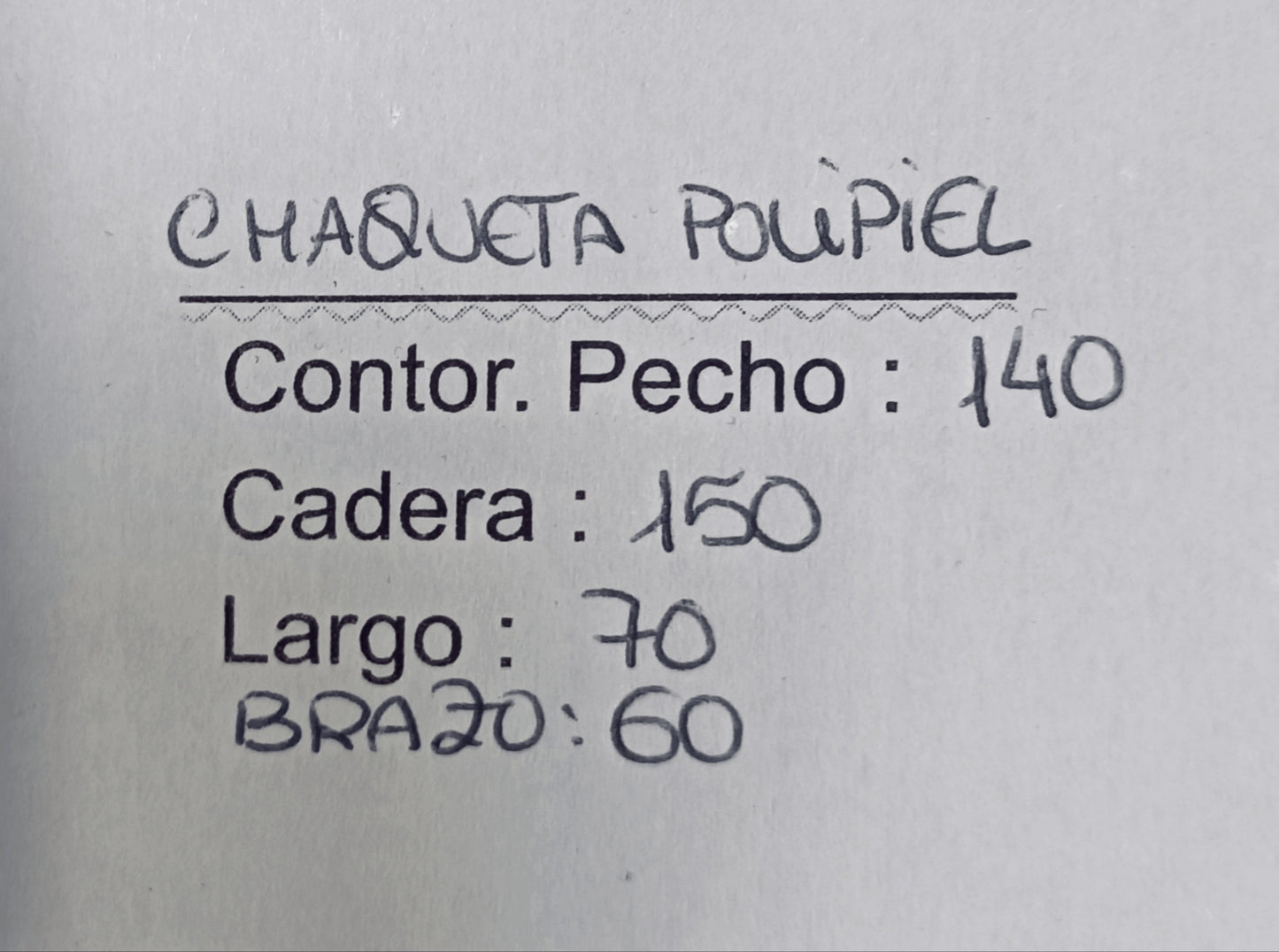 Chaqueta de polipiell