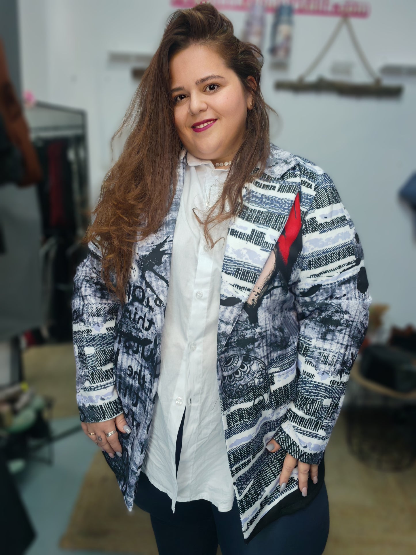 Blazer Estampada