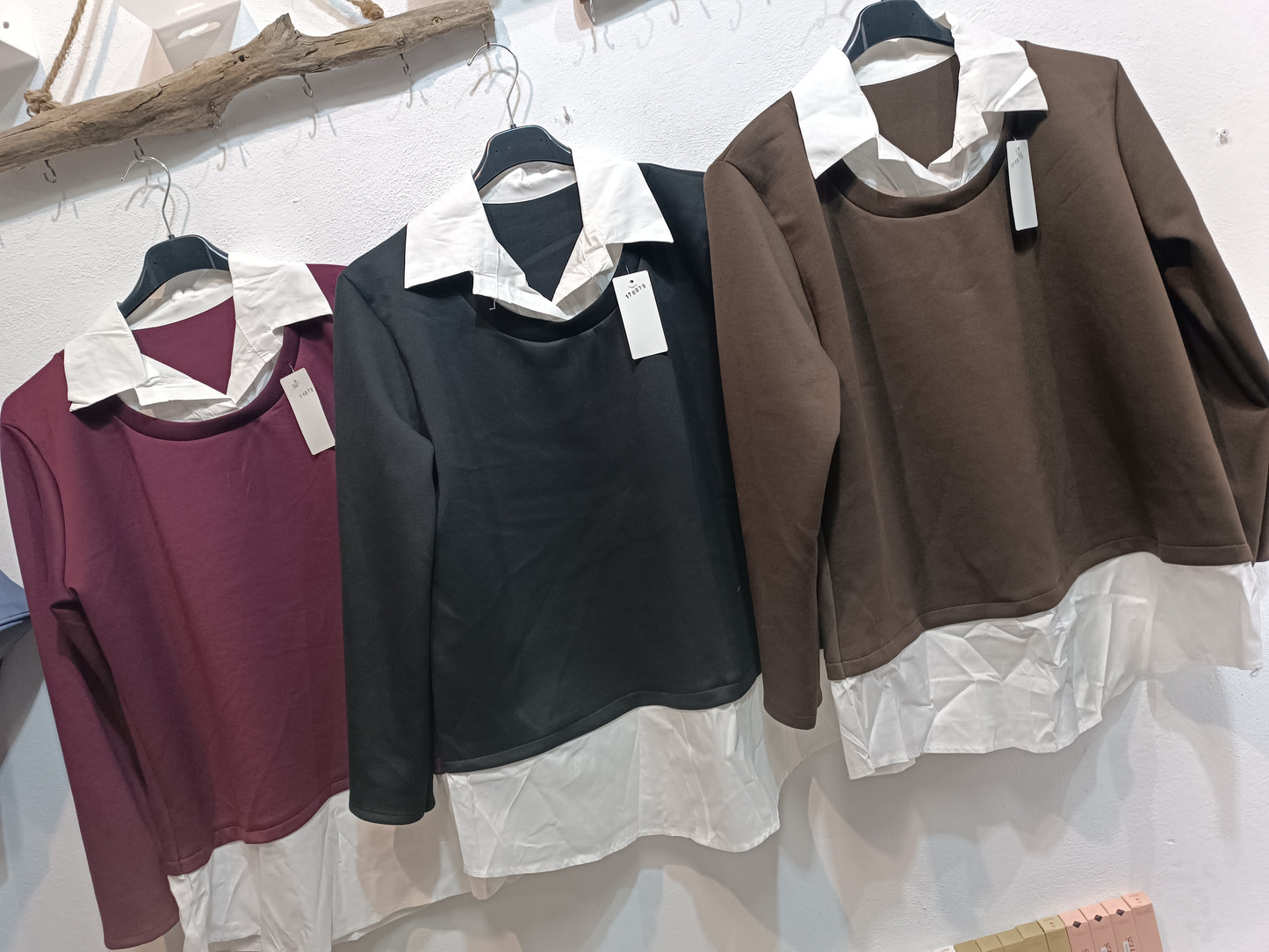 Sudadera camisa