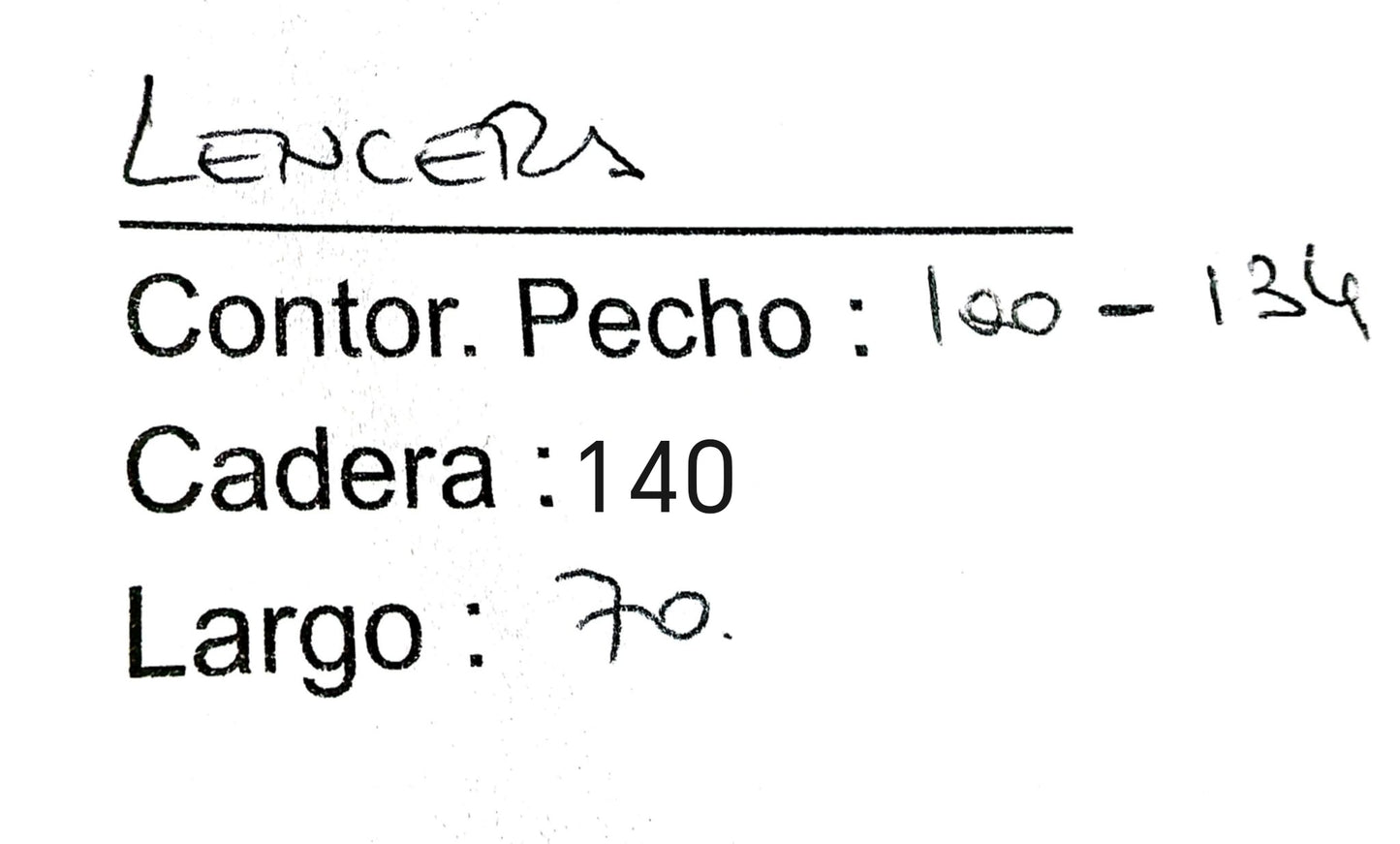 Lencera Satén