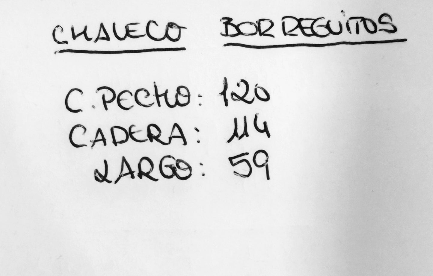Chaleco borreguitos