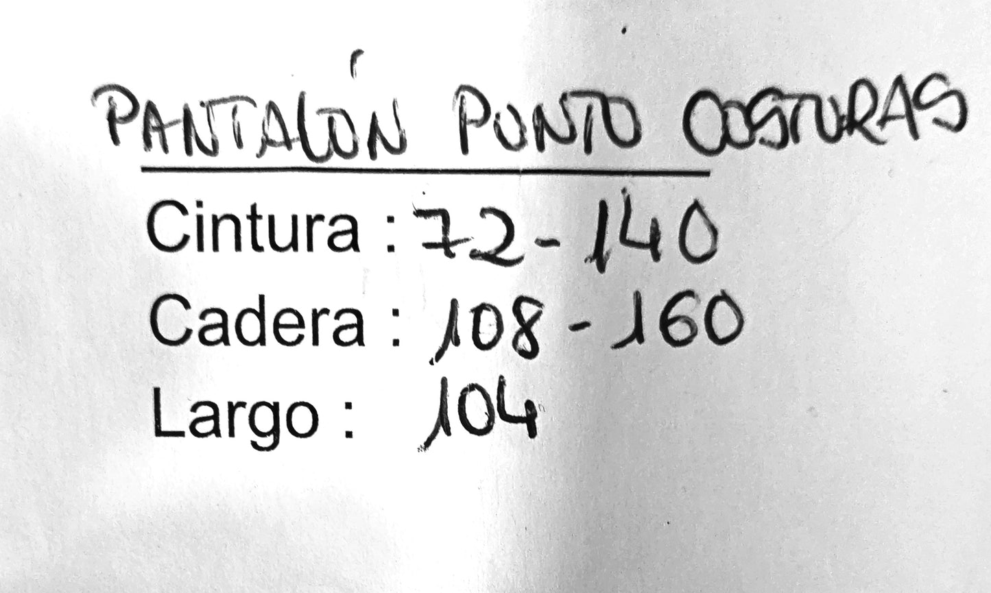 Pantalon punto costuras