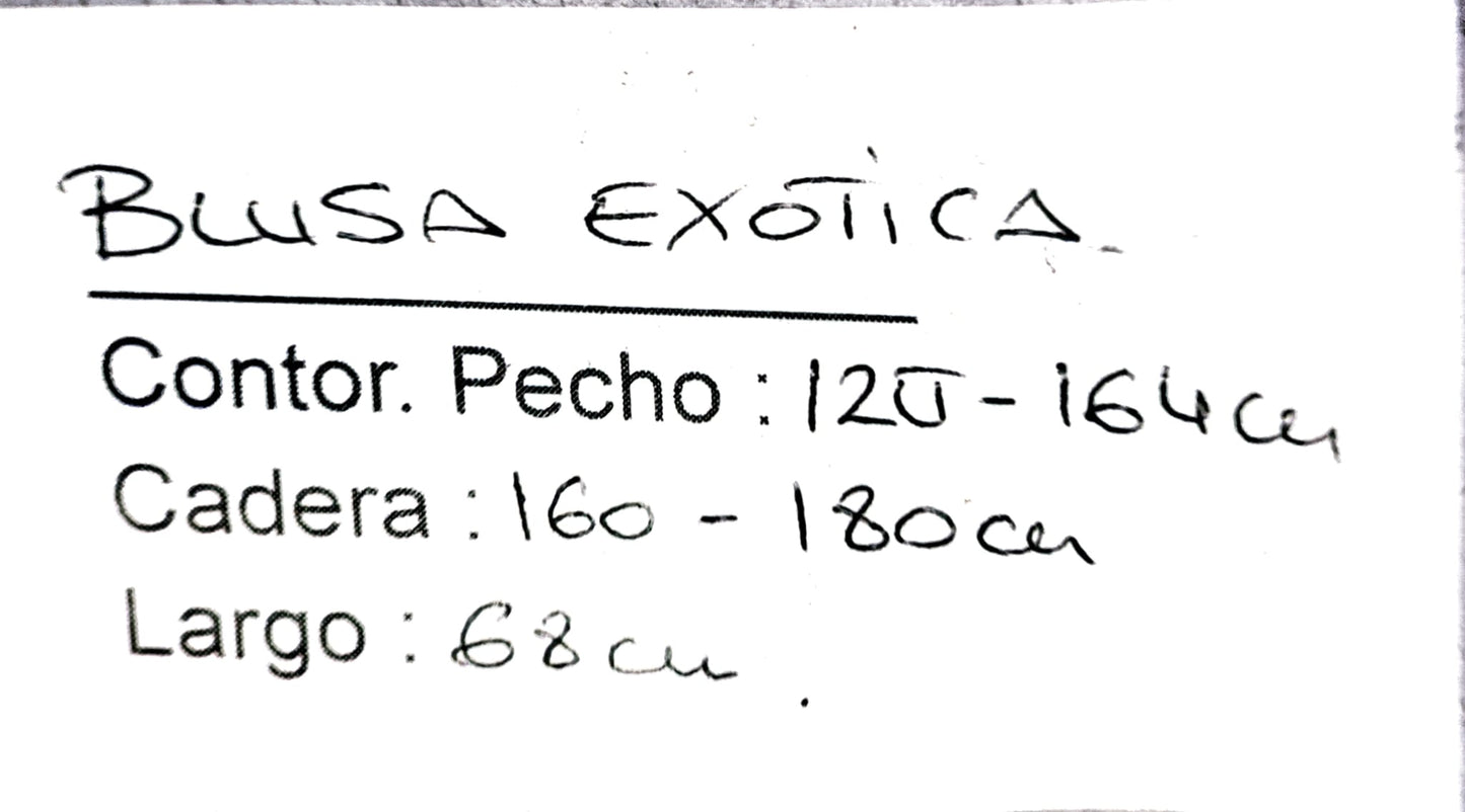 blusa exotica