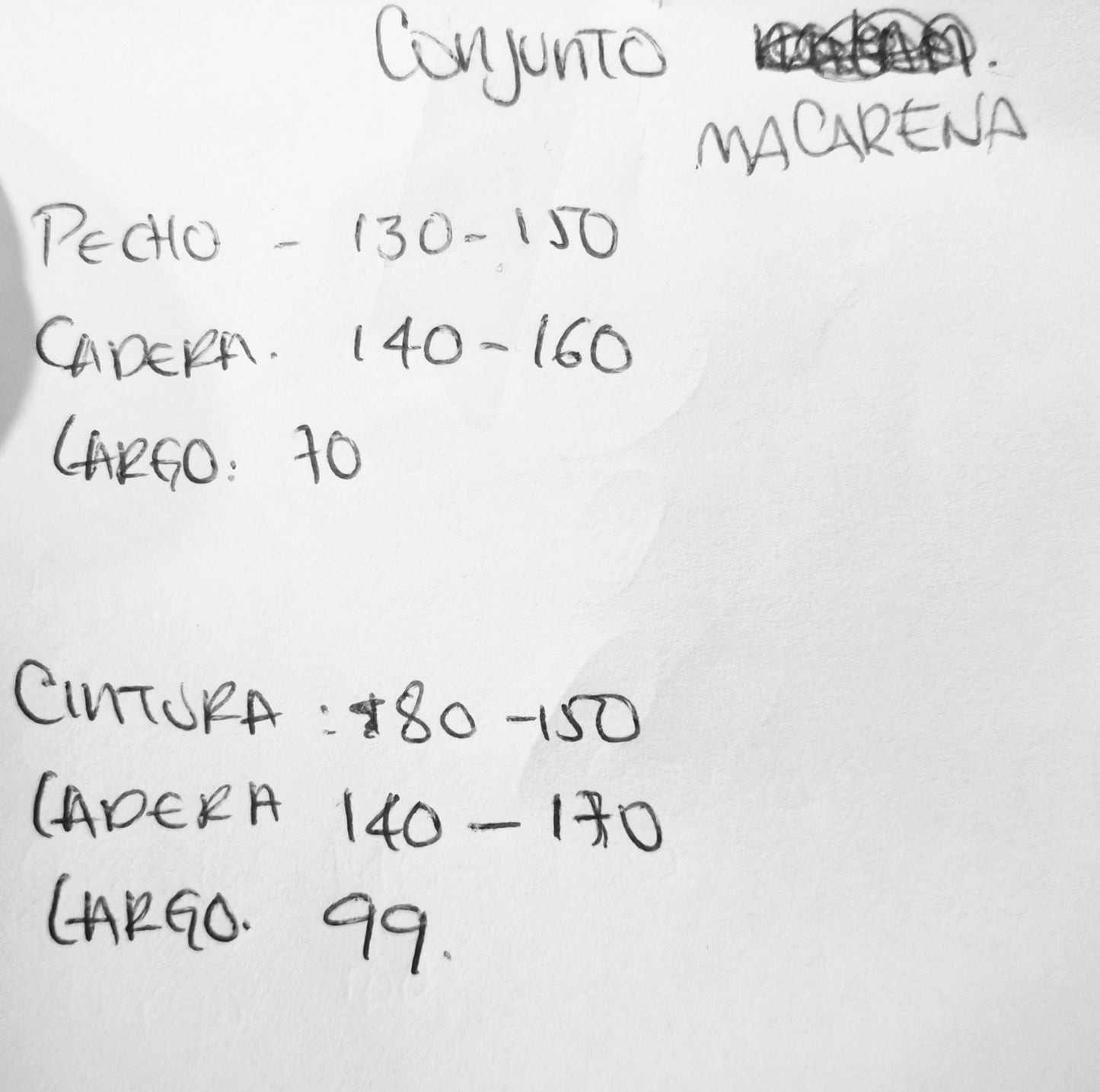 Conjunto Macarena