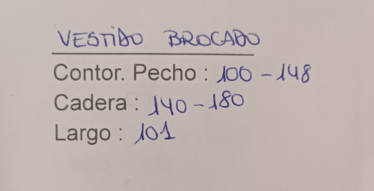 Vestido brocado