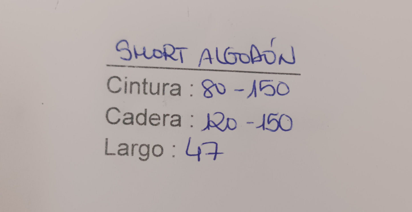 Short algodón