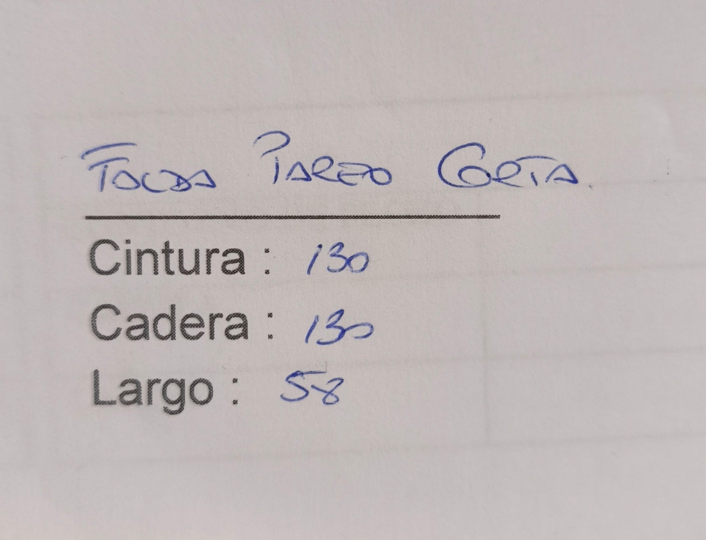 Falda pareo