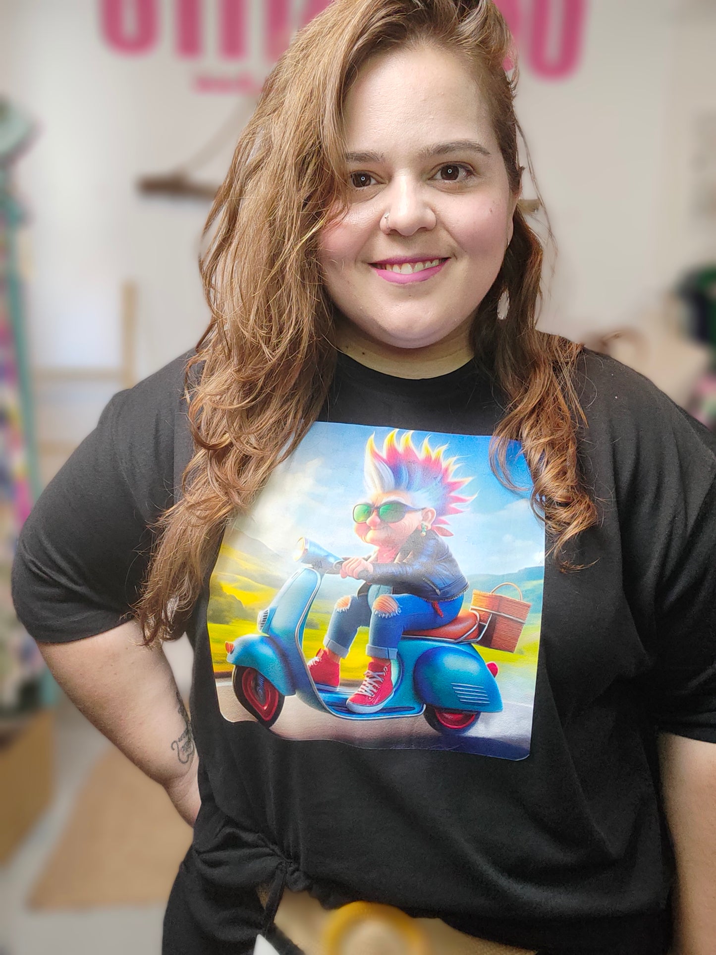 Camiseta abuelita moto
