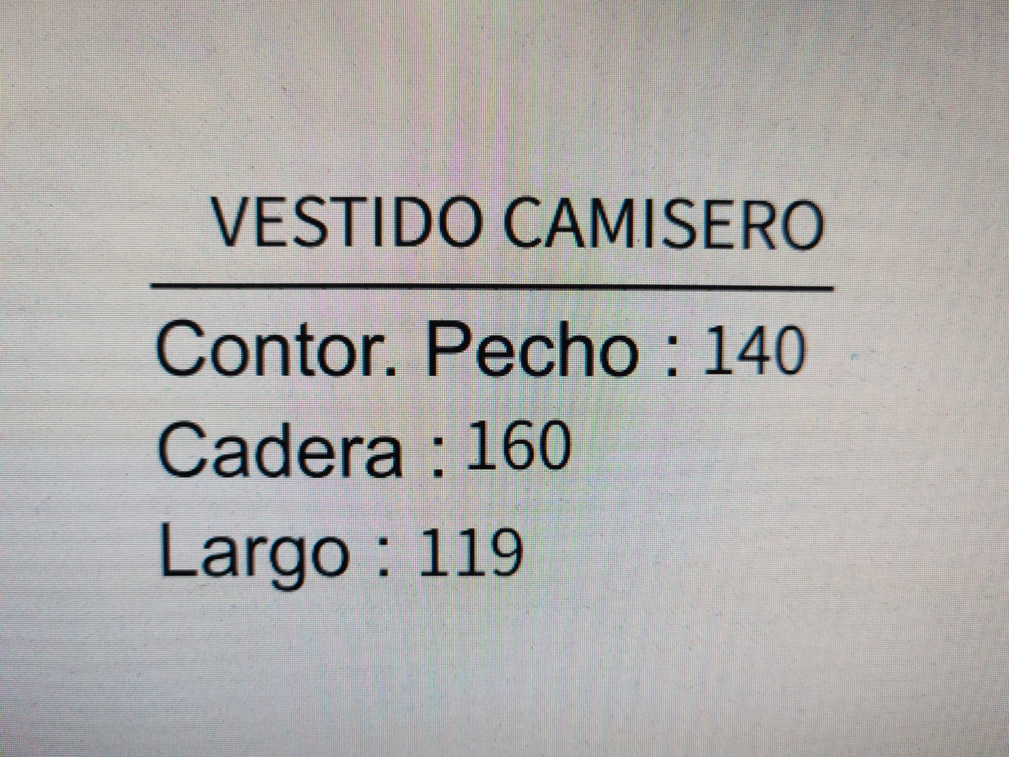 Vestido Camisero