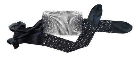 Medias rejilla con diamantes