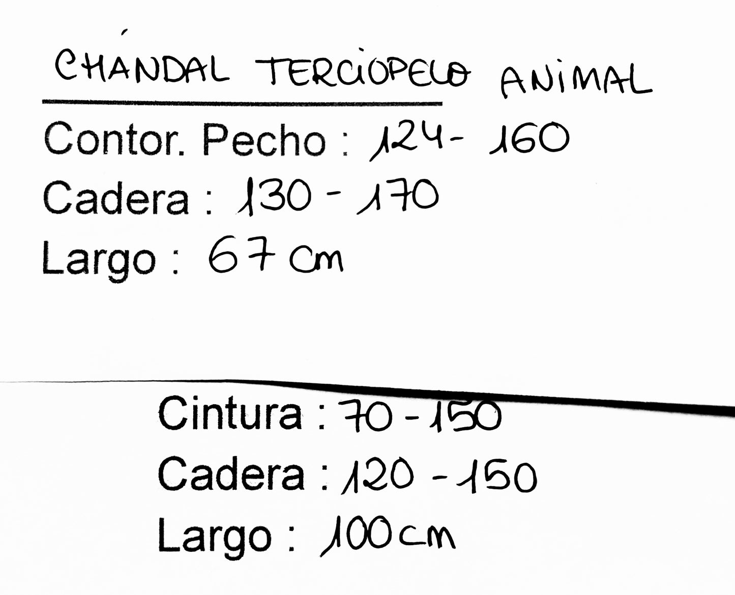 Chándal terciopelo