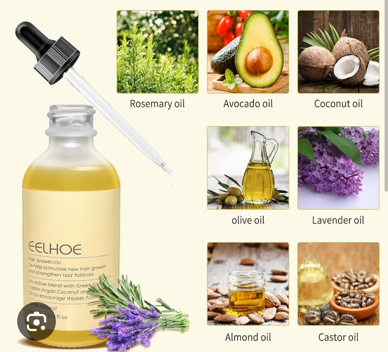 Aceite natural cabello