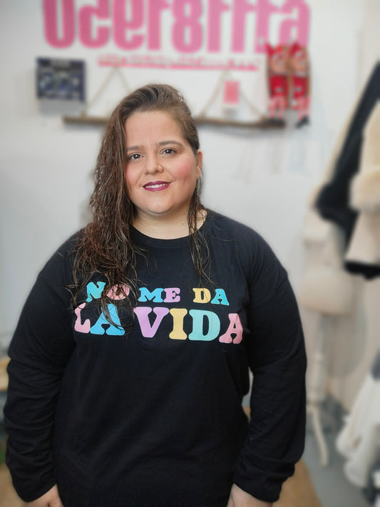 Camiseta manga larga "No me da la vida"