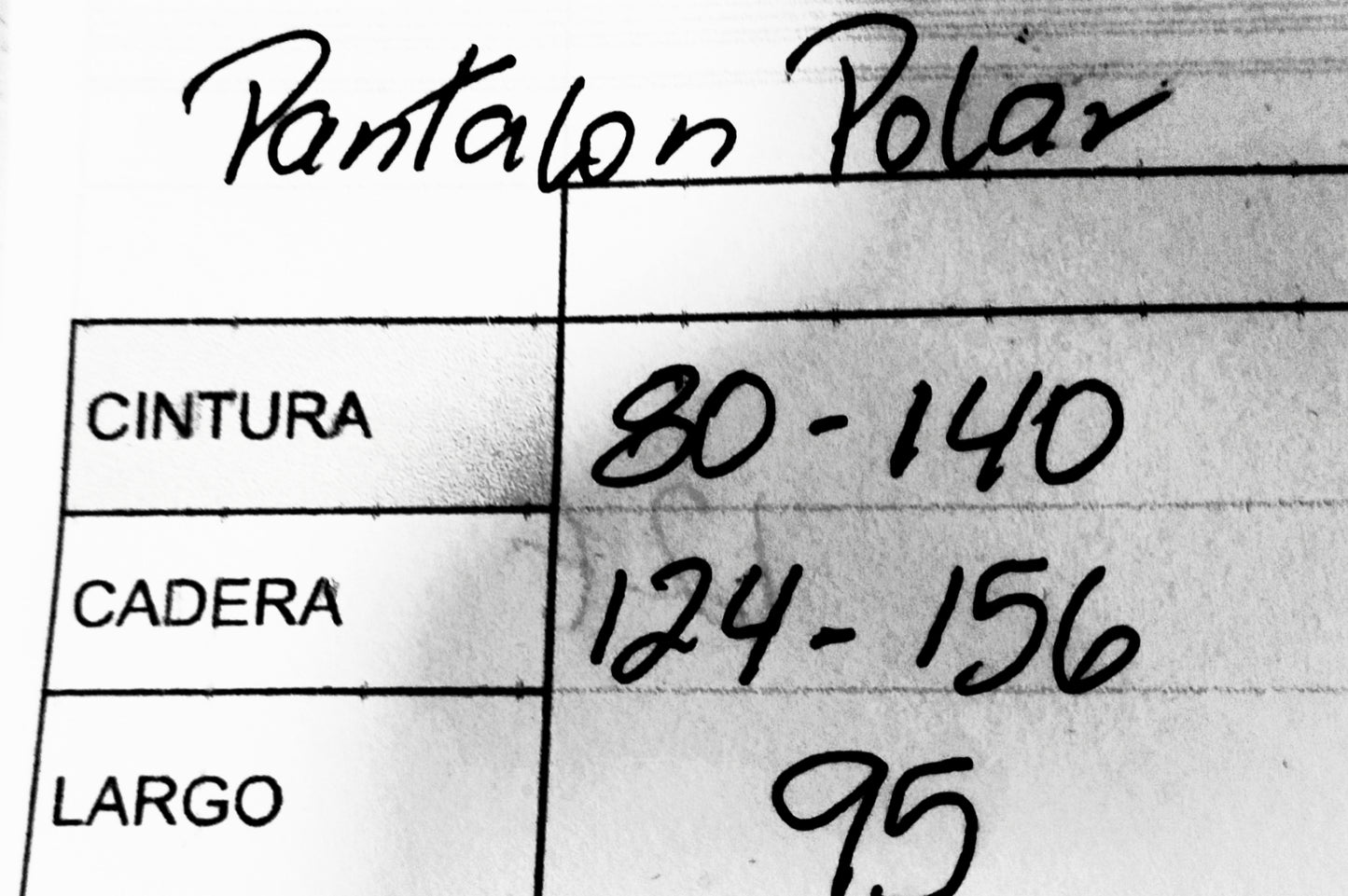 Pantalón polar