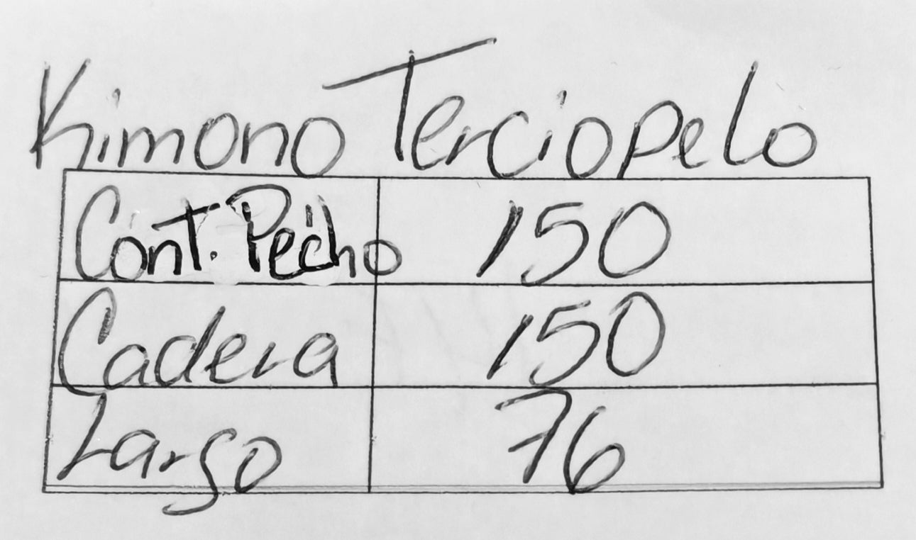 Kimono Terciopelo New Year