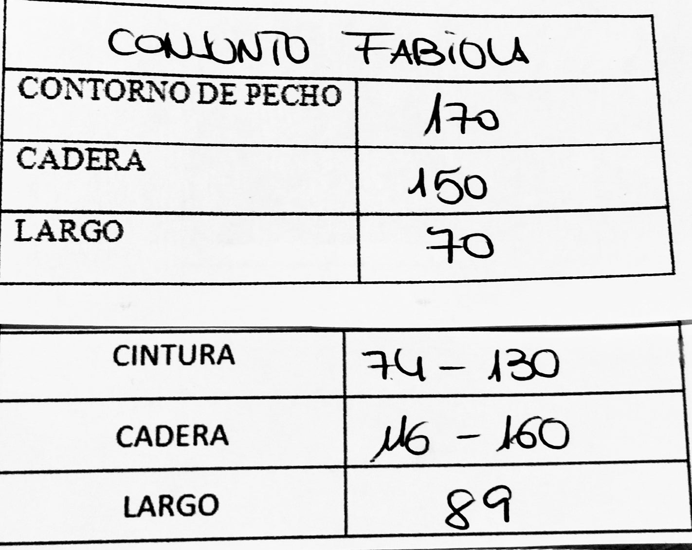 Conjunto Fabiola