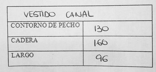 Vestido canal (canalé)