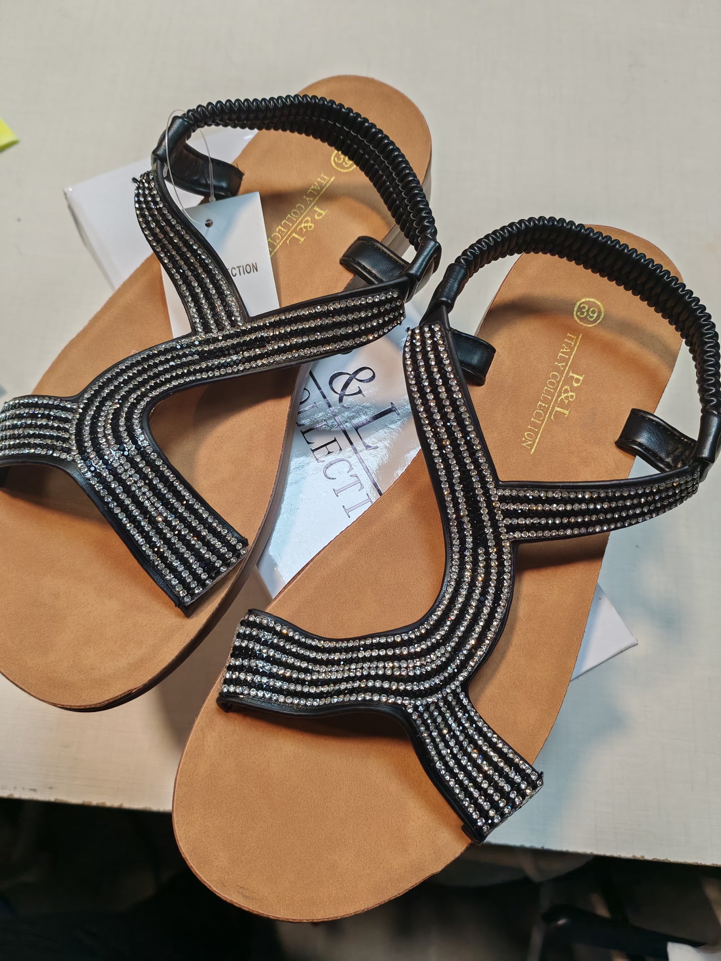 Sandalias brillo