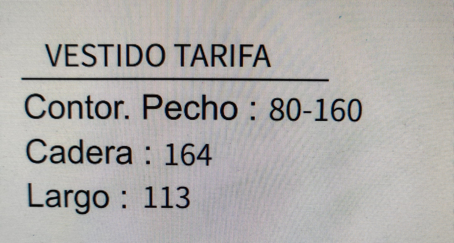 Vestido Tarifa R
