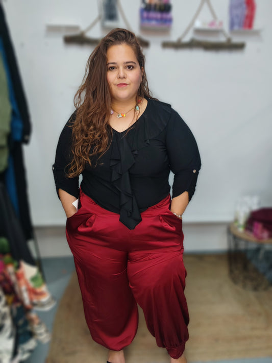 Pantalón Satén Bombacho