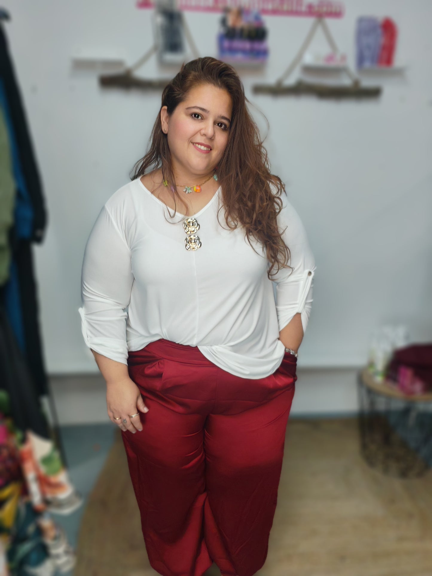 Pantalón Satén Bombacho