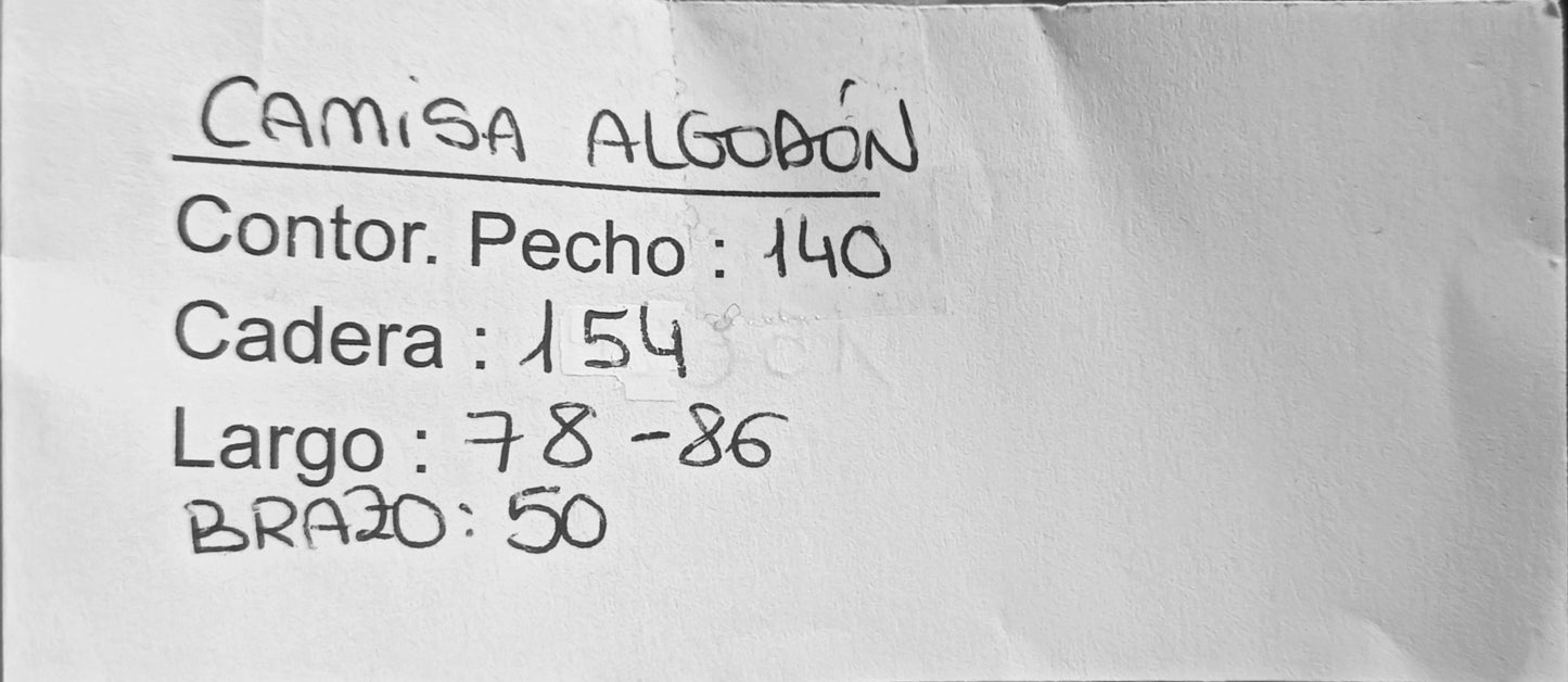 Camisa algodón