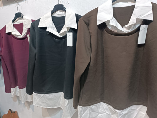 Sudadera camisa
