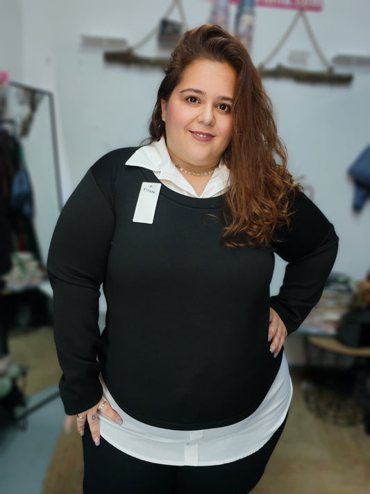 Sudadera camisa