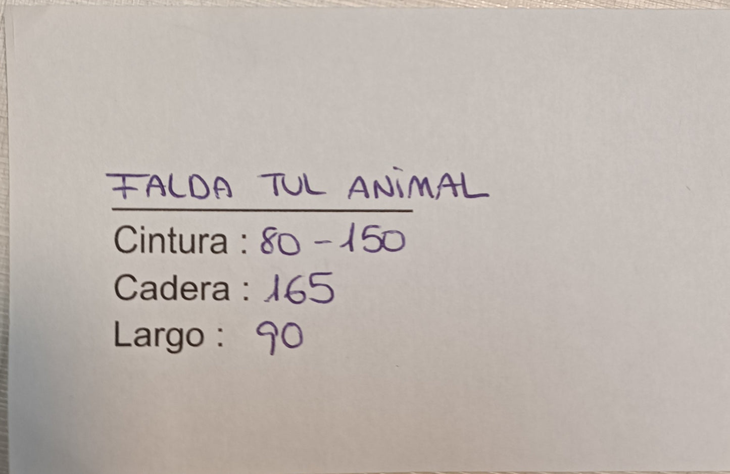 Falda Tul Animal Print
