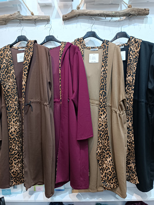 Chaqueta larga Animal