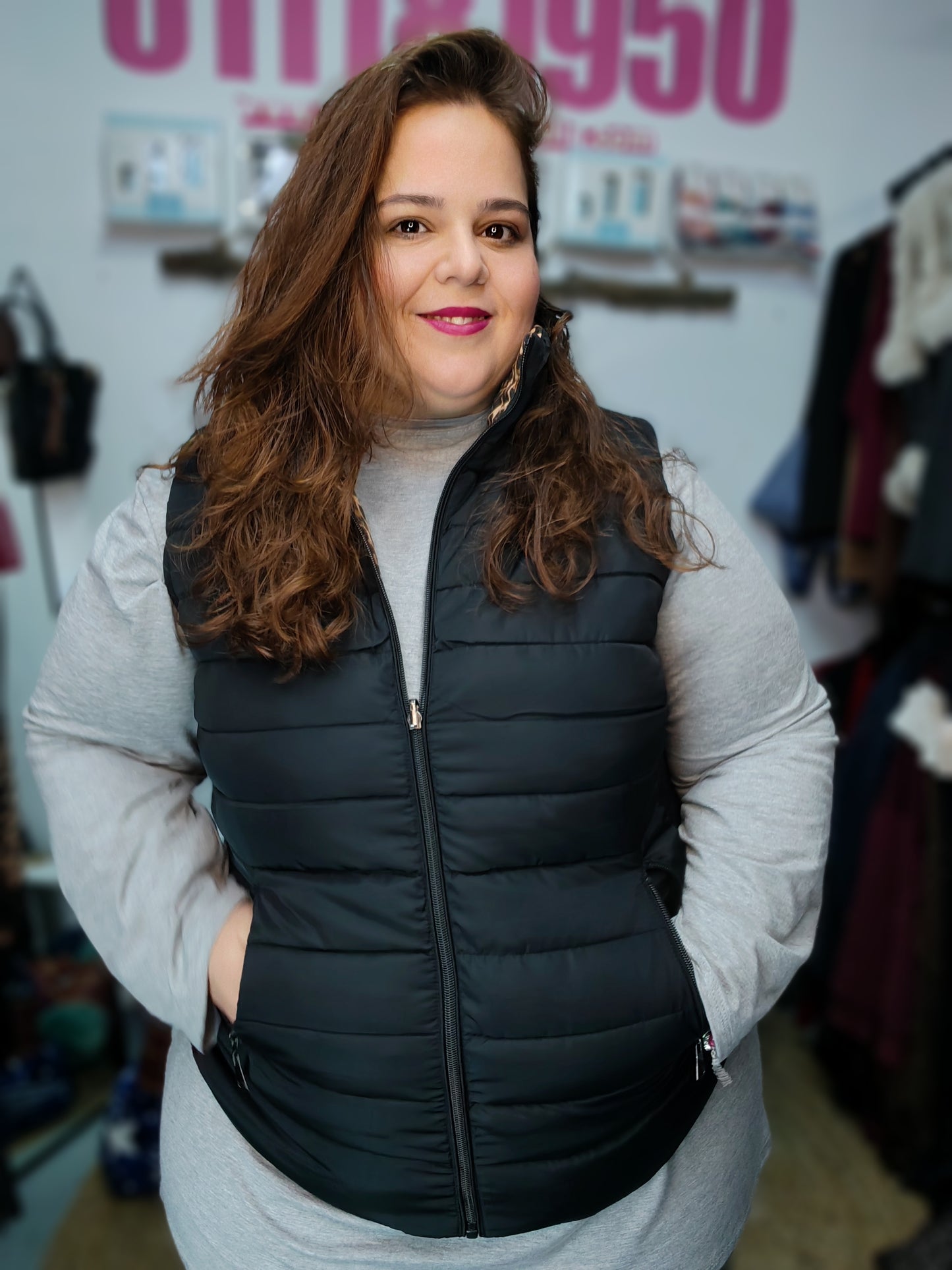 Chaleco sin mangas reversible