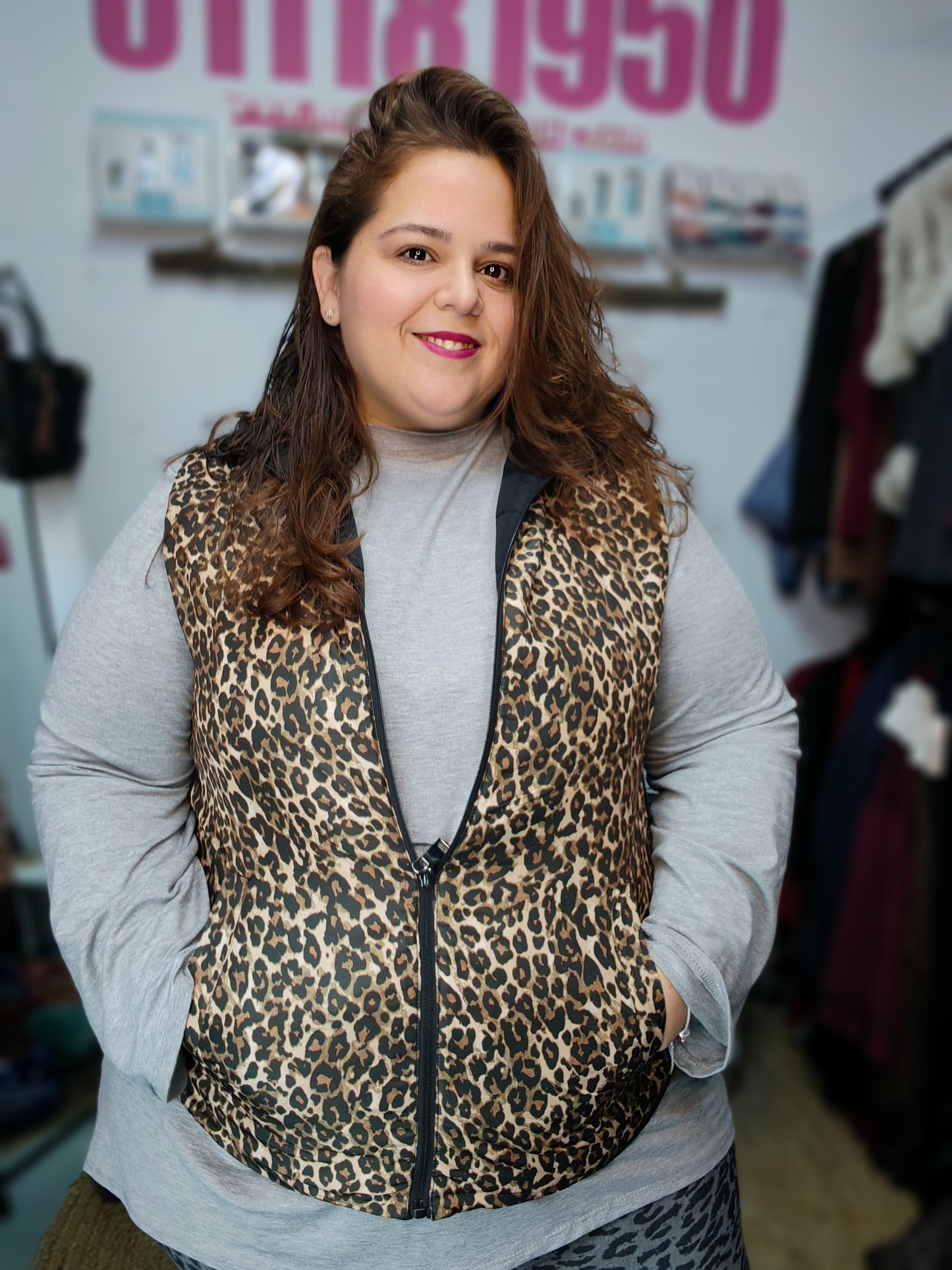 Chaleco sin mangas reversible