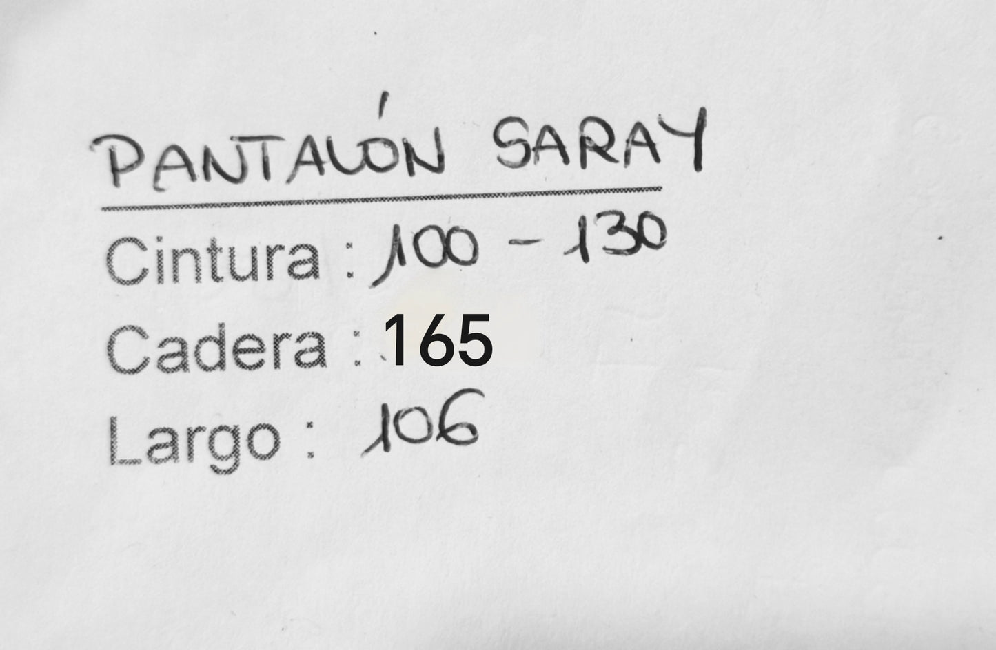 Pantalón saray