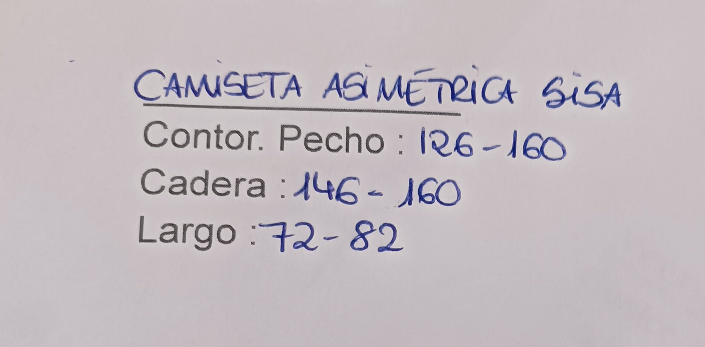 Camiseta  Asimetrica Sisa