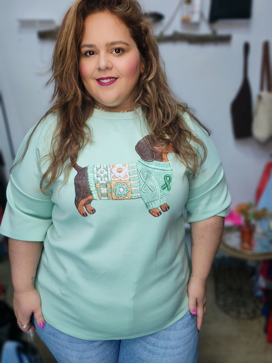 Camiseta Perro Crochet