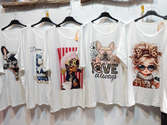 Camiseta Estampada Blanca