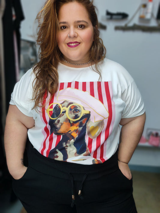 Camiseta Estampada Blanca