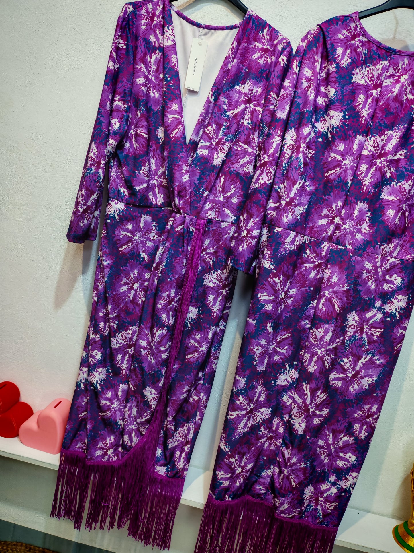 Vestido Flecos Estampado