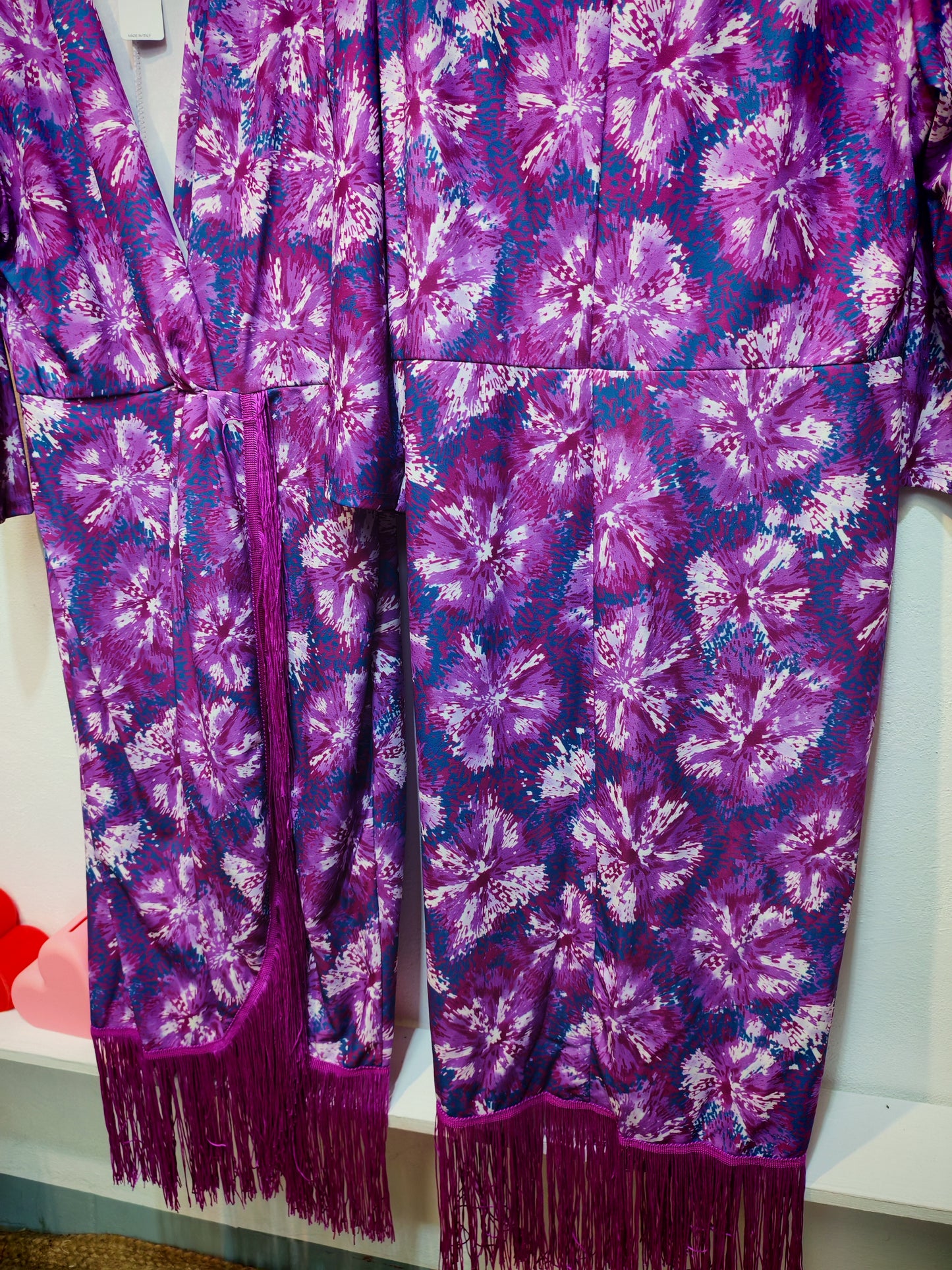Vestido Flecos Estampado