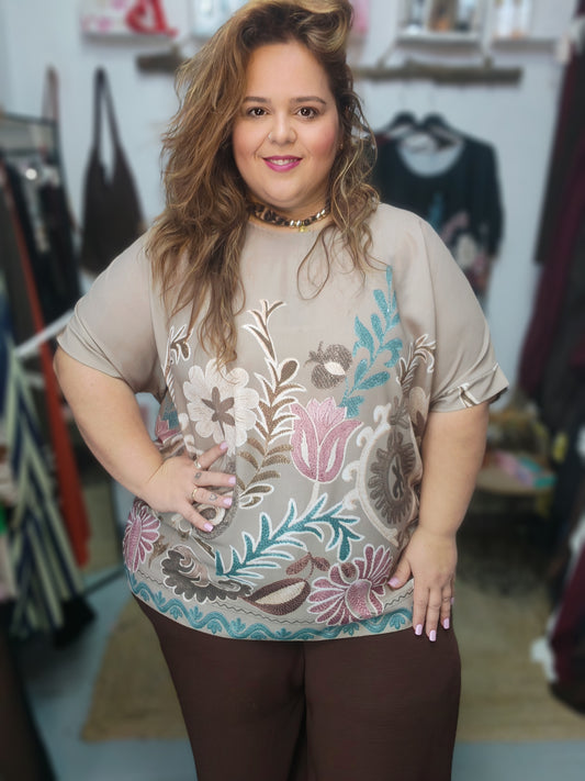 Blusa flora