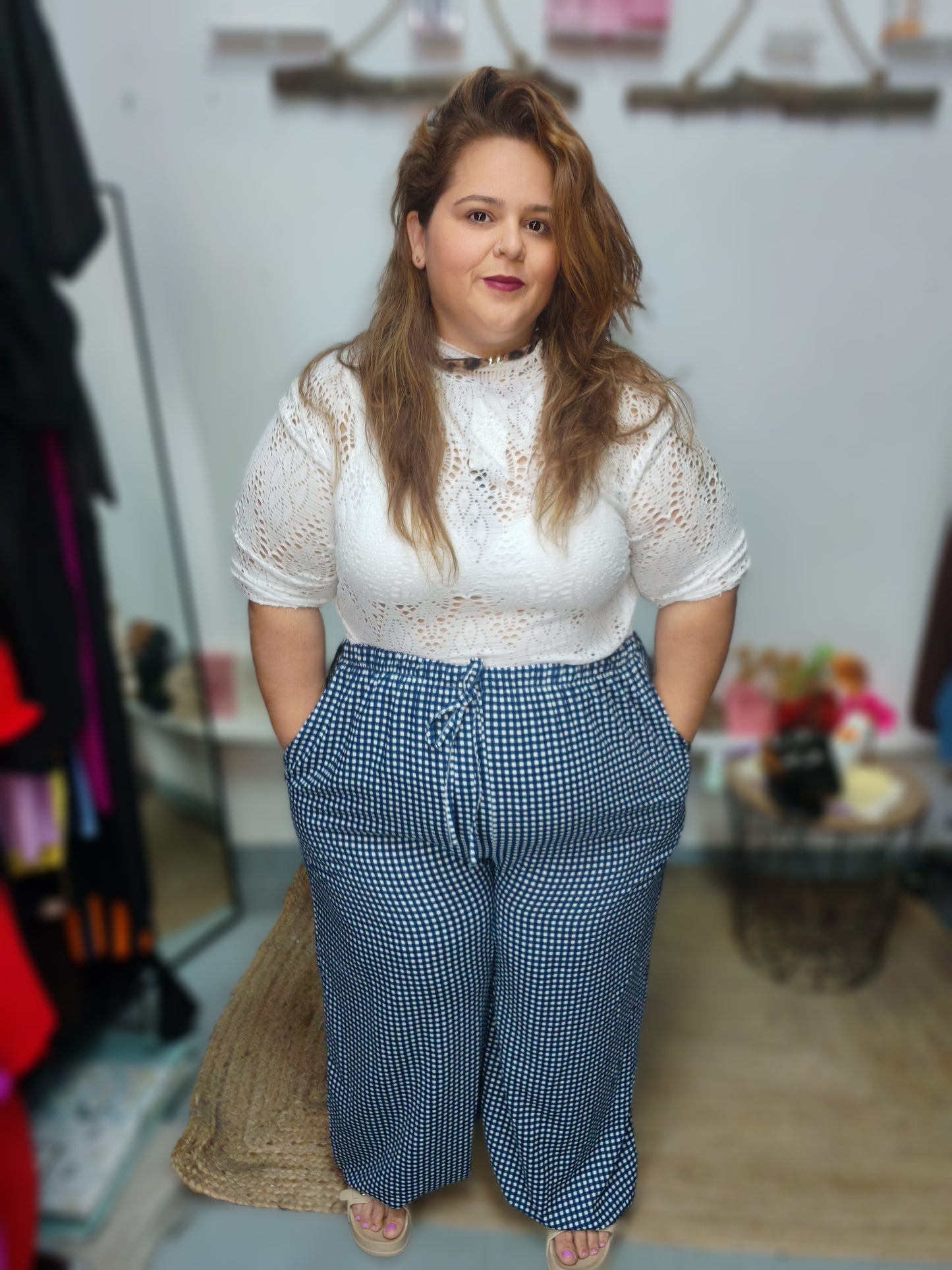 Pantalon Vichy