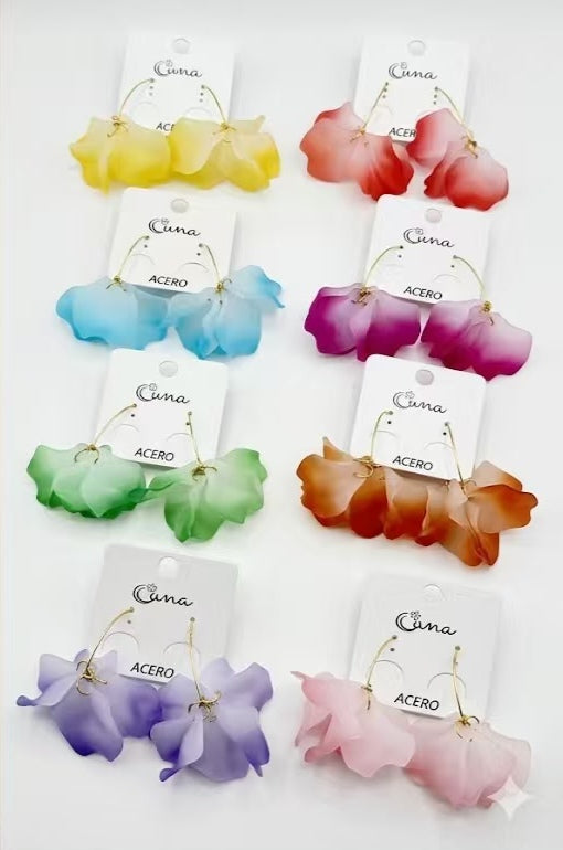 Pendientes pétalo