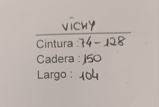 Pantalon Vichy sin bolsillos