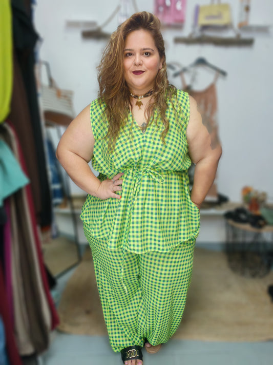 Conjunto Vichy Peq Verd