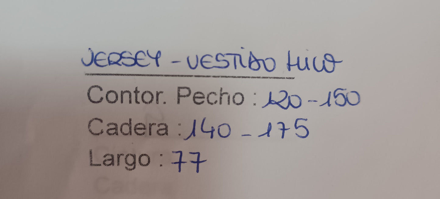 Jersey-vestido hilo