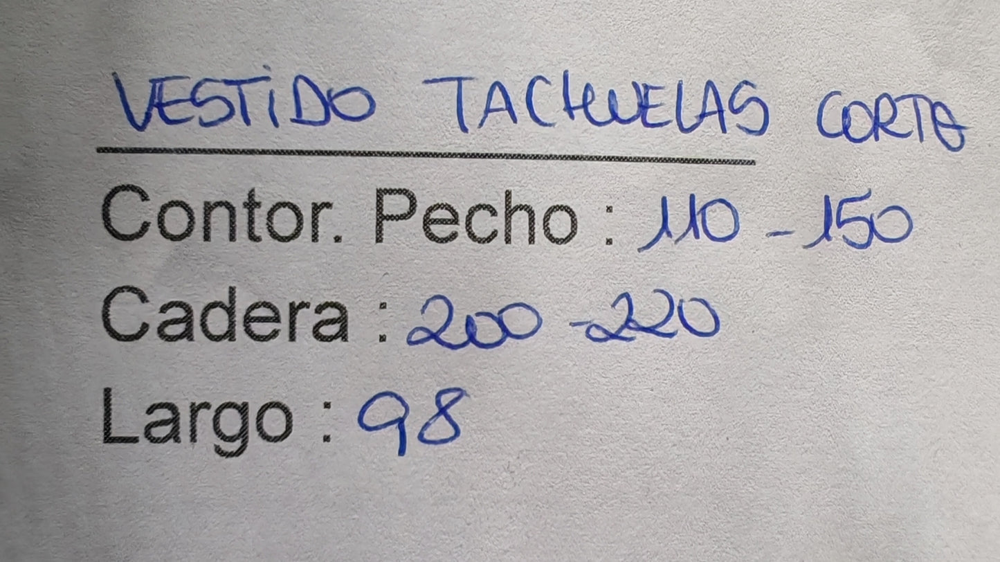 Vestido Tachuelas Cort