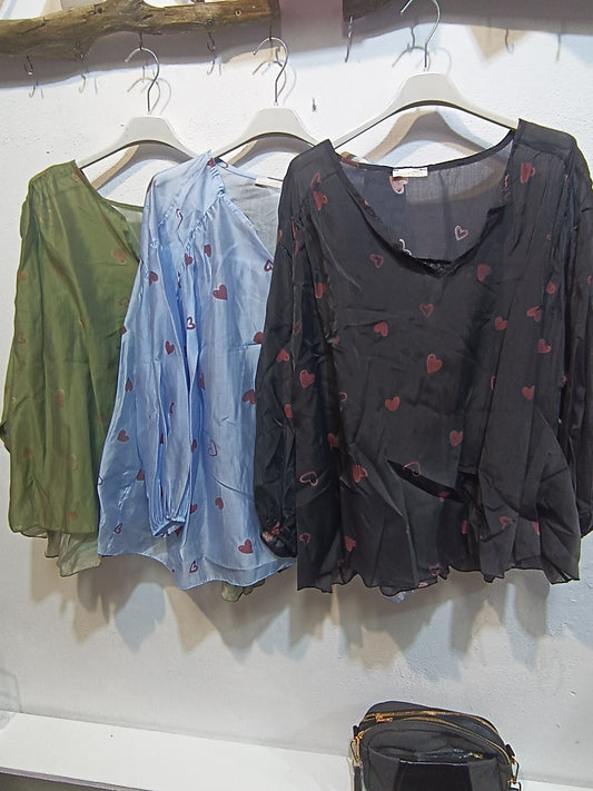 Blusa  corazon