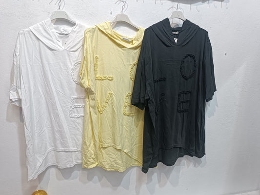 Camiseta capucha LOVE